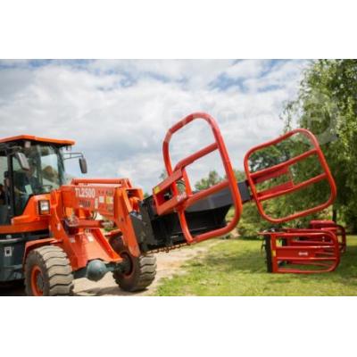 Bale grab hay straw for tractor loader