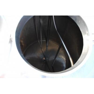 Stainless steel tank with heating jacket, capacity