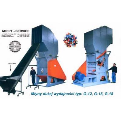 Mills, crushers, mills for the powder, waste plast