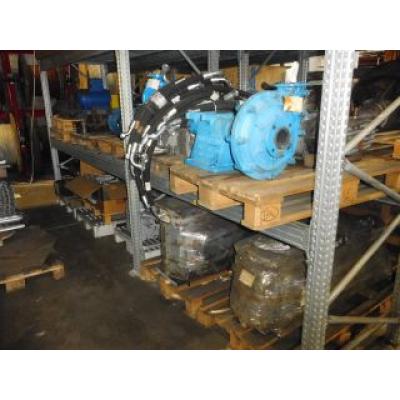 Gearboxes and couplings disassembled