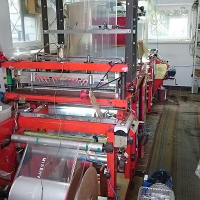 Machine for printing cutting welding web paperFoil