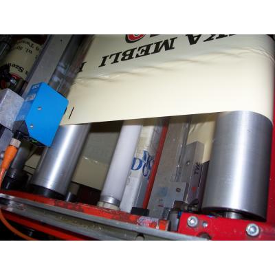 Machine for printing cutting welding web paperFoil