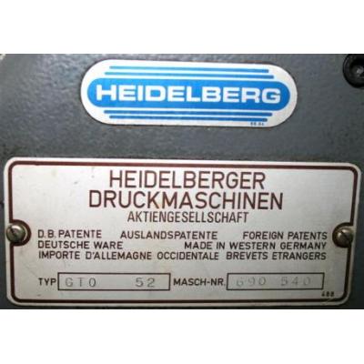Heidelberg GTO 52