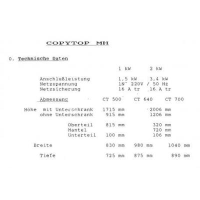 Kopiorama COPYTOP MH ct 640 Polygraph