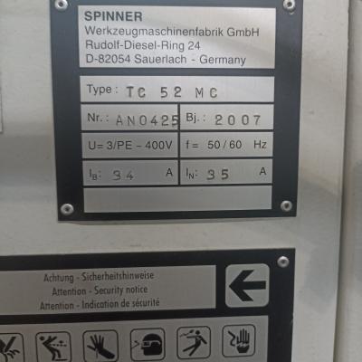 Tokarka CNC SPINNER TC 52 MC