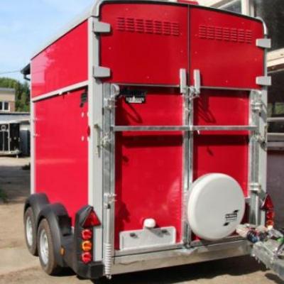 Ifor Williams HB 506 Tür/Rampe-Kombi  rot + div. E