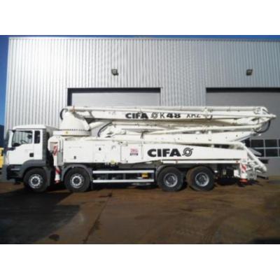 Man  TGA 41.430 8x4 Cifa K48-XRZ Concrete pump UNU