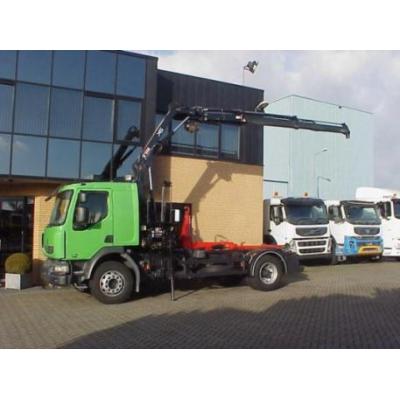 Renault  MIDLUM 4X2 HOOKLIFT + HIAB CRANE