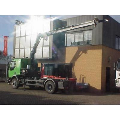 Renault  MIDLUM 4X2 HOOKLIFT + HIAB CRANE