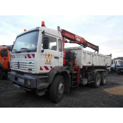 Renault G340 6X4 TRIBENNE GRUE