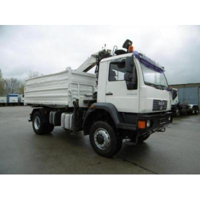 Man LE 18.280 4x4 Allrad Kipper Kran Greifer Meill