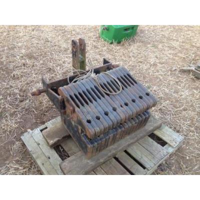 Used set 17 X 50kg tractor weights
