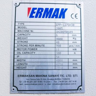 Prasa Automatycznego Wykrawania ERMAK typ: EPP 127