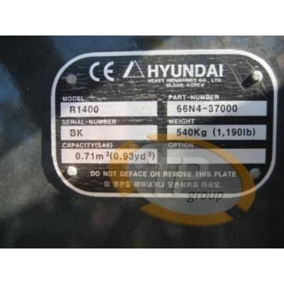 66N4-37000 Schaufel Hyundai R1400 R140