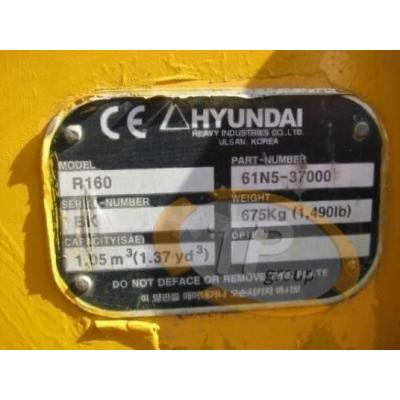 61N5-37000 Schaufel Hyundai R160