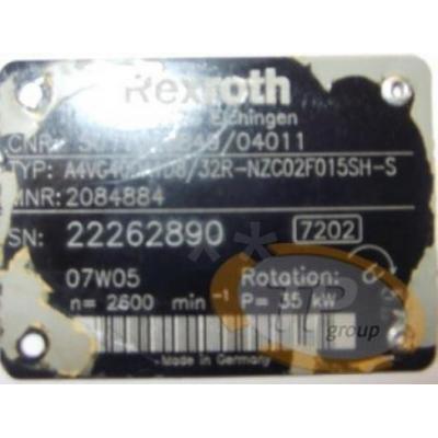 A4VG40DA1D8/32R-NZC02F015 Rexroth